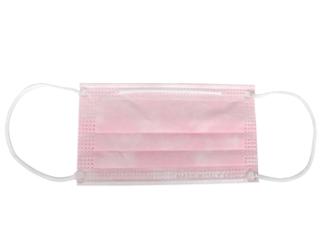 PREMIUM 98% FILTERING SURGEON MASK 3 PLY type II with loops - adult - pink
