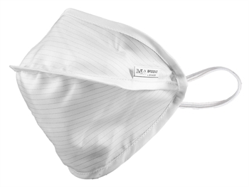 MYCROCLEAN ADULT REUSABLE SURGICAL MASK - BFE 99.8% - white-white - nose clip