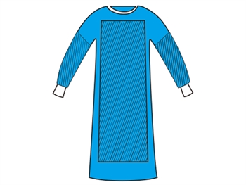 REINFORCED SURGICAL GOWNS 50 g/m2 120x140 cm - size M - sterile