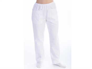 TROUSERS - cotton/polyester - unisex XS white