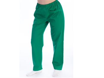 TROUSERS - cotton/polyester - unisex XS green
