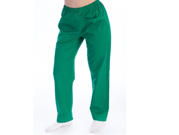 TROUSERS - cotton/polyester - unisex L green