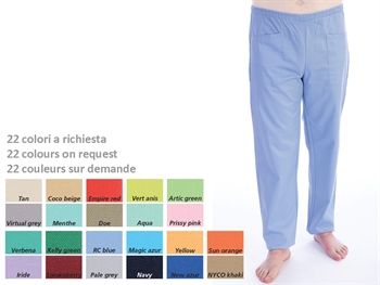 TROUSERS - cotton/polyester - unisex L colour on request