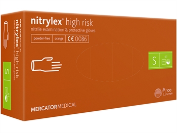 NITRYLEX ORANGE NITRILE GLOVES - small