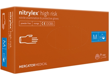 NITRYLEX ORANGE NITRILE GLOVES - medium