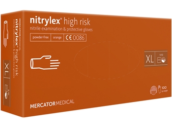 NITRYLEX ORANGE NITRILE GLOVES - extra large