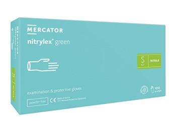 NITRYLEX LIGHT GREEN NITRILE GLOVES - small