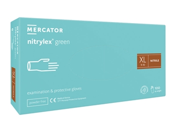 NITRYLEX LIGHT GREEN NITRILE GLOVES - extra large