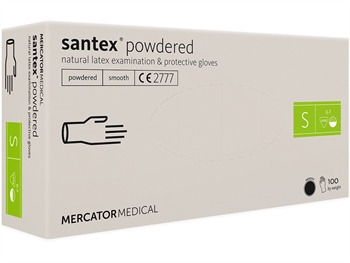 SANTEX LATEX GLOVES - PRE POWDERED - small