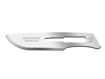 SWANN-MORTON CARBON STEEL BLADES N. 10 - sterile