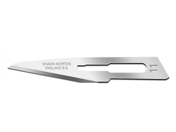 SWANN-MORTON CARBON STEEL BLADES N. 11 - sterile