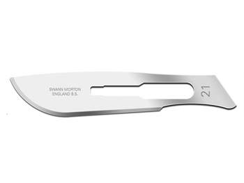 SWANN-MORTON CARBON STEEL BLADES N. 21 - sterile