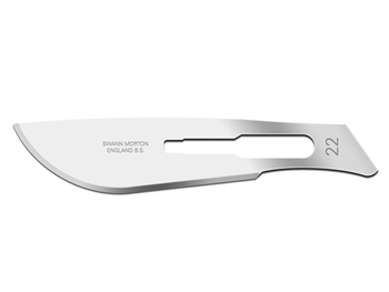 SWANN-MORTON CARBON STEEL BLADES N. 22 - sterile