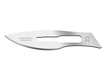 SWANN-MORTON CARBON STEEL BLADES N. 23 - sterile