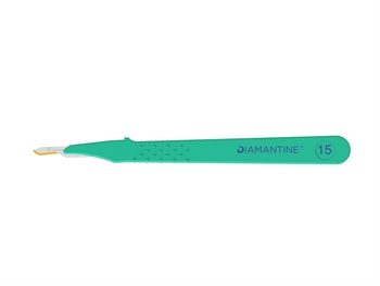 DIAMANTINE DISPOSABLE SCALPELS WITH S/S BLADE N. 15 - sterile