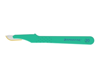 DIAMANTINE DISPOSABLE SCALPELS WITH S/S BLADE N. 20 - sterile