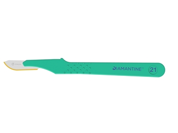 DIAMANTINE DISPOSABLE SCALPELS WITH S/S BLADE N. 21 - sterile