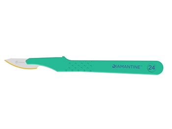 DIAMANTINE DISPOSABLE SCALPELS WITH S/S BLADE N. 24 - sterile