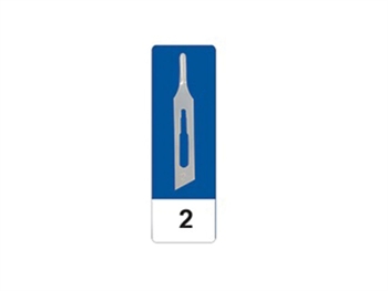 GIMA CARBON STEEL GOUGE BLADES N 2 - sterile