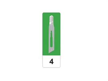 GIMA CARBON STEEL GOUGE BLADES N 4 - sterile