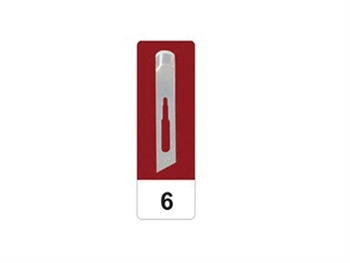 GIMA CARBON STEEL GOUGE BLADES N 6 - sterile