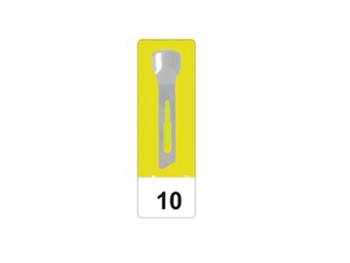 GIMA CARBON STEEL GOUGE BLADES N 10 - sterile