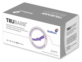 TRUBARB ABSORB. SUTURE gauge 0 circle 1/2 needle 37mm - 30cm - violet