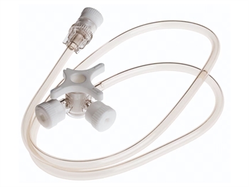 BD CONNECTA THREE WAY STOPCOCKS with extension tube 50 cm - 394951