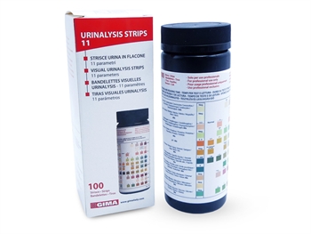 VISUAL URINALYSIS STRIPS 11 PARAMETERS - professional strips