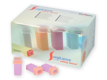 SURGILANCE SAFETY NEEDLE G21 - automatic lancets