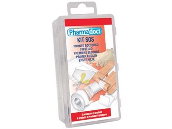 PHARMADOCT FIRST AID KIT - carton of 8 boxes with 8 different products