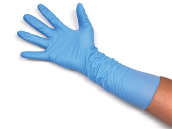 NYTRILE GLOVES EXTRA LONG - 400 mm - large