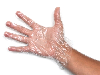 COPOLYMER GLOVES - on paper - large - sterile