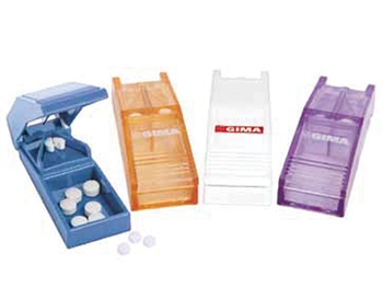 COLOUR PILL SPLITTER (3 white, 3 light blue, 3 lavender, 3 transp.orange)