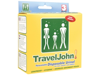 TRAVELJOHN DISPOSABLE URINAL 800cc