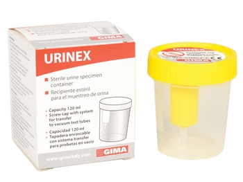 URINE CONTAINER PLUS 120 ml with sampling point