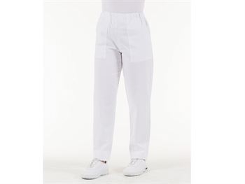 TROUSERS - white cotton - X-SMALL