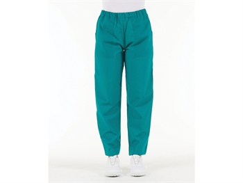 TROUSERS - green cotton - X-SMALL