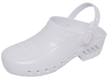 GIMA CLOGS - without pores, with straps - 34 - white