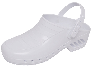 GIMA CLOGS - without pores, with straps - 47-48 - white