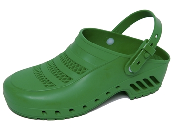 GIMA CLOGS - with pores and straps - 34 - green