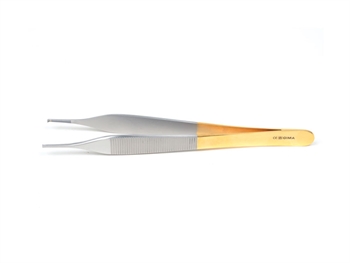 GOLD MICRO ADSON FORCEPS - 12 cm - 1x2 teeth