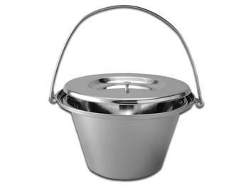 S/S COMMODE BUCKET WITH COVER - 5 l