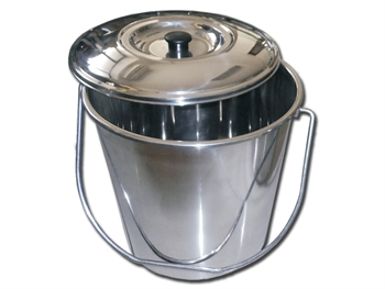 S/S BUCKET WITH COVER - 12 l