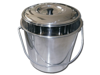 S/S BUCKET WITH COVER - 15 l