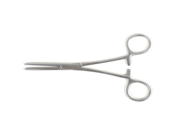 KLEMMER FORCEPS - straight - 18 cm