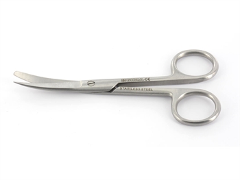 SCISSORS CURVED BLUNT/SHARP - 18 cm