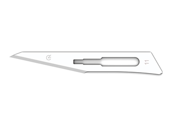 GIMA CARBON STEEL BLADES N. 11 - sterile