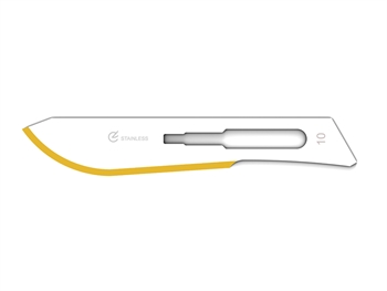 DIAMANTINE STAINLESS STEEL BLADES N. 10 - sterile