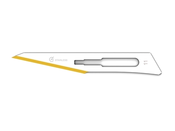 DIAMANTINE STAINLESS STEEL BLADES N. 11 - sterile